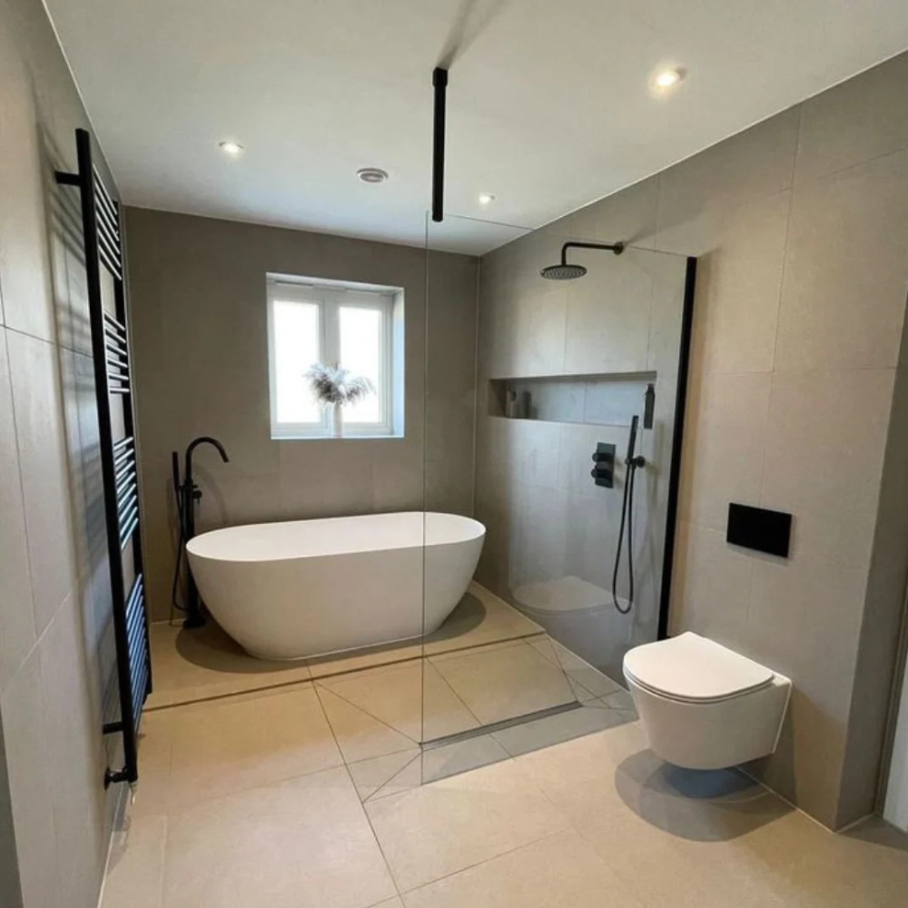Before tiling - Bathroom