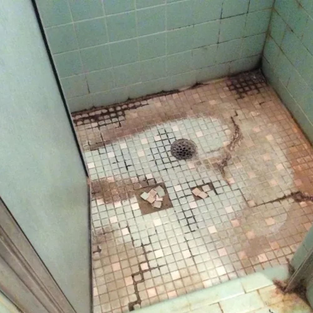 Before tiling - Shower