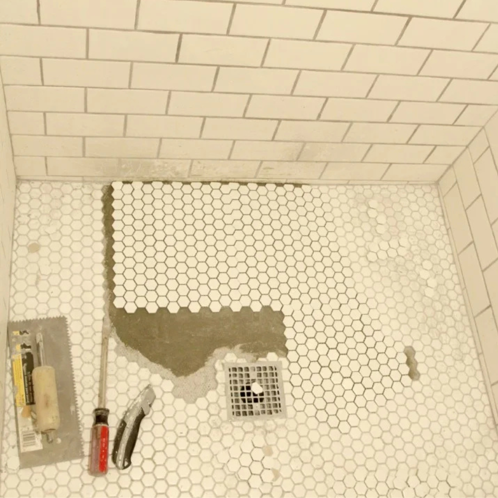 After tiling - Shower